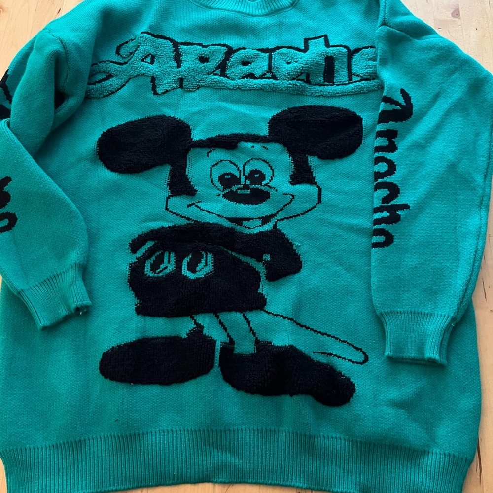 Teal and Black Women’s Sweater